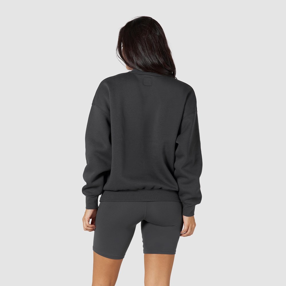 Lounge Underwear 365 Oversized Crew Neck Jumper Pebble | GVBYWQ-396