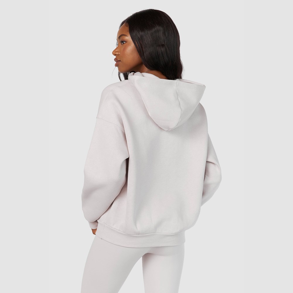 Lounge Underwear 365 Oversized Hoodie Stone | KEGNVR-152