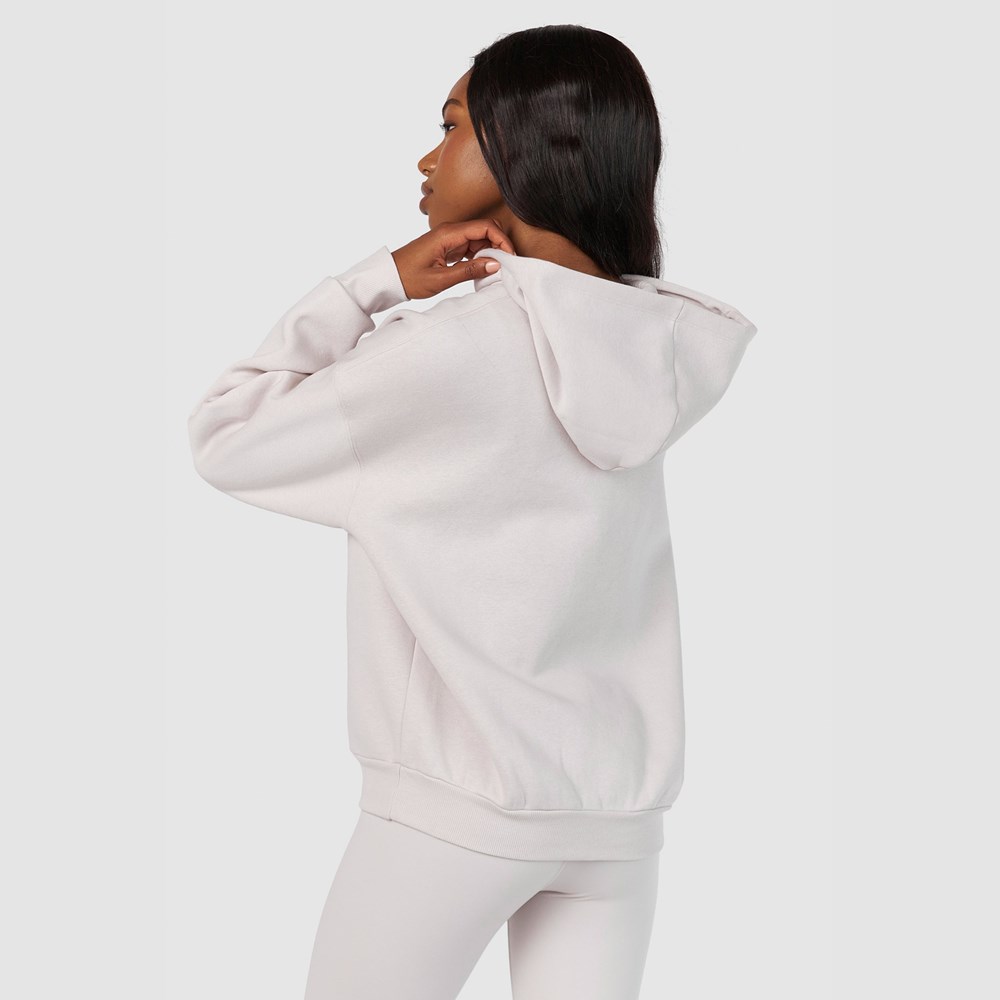 Lounge Underwear 365 Oversized Hoodie Stone | KEGNVR-152