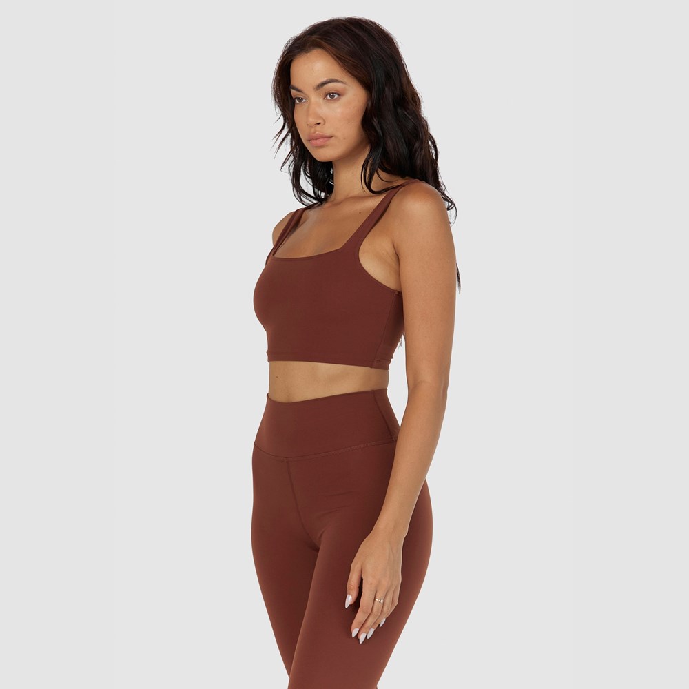 Lounge Underwear 365 Second Skin Tank Top Chocolat | KAGQDM-869