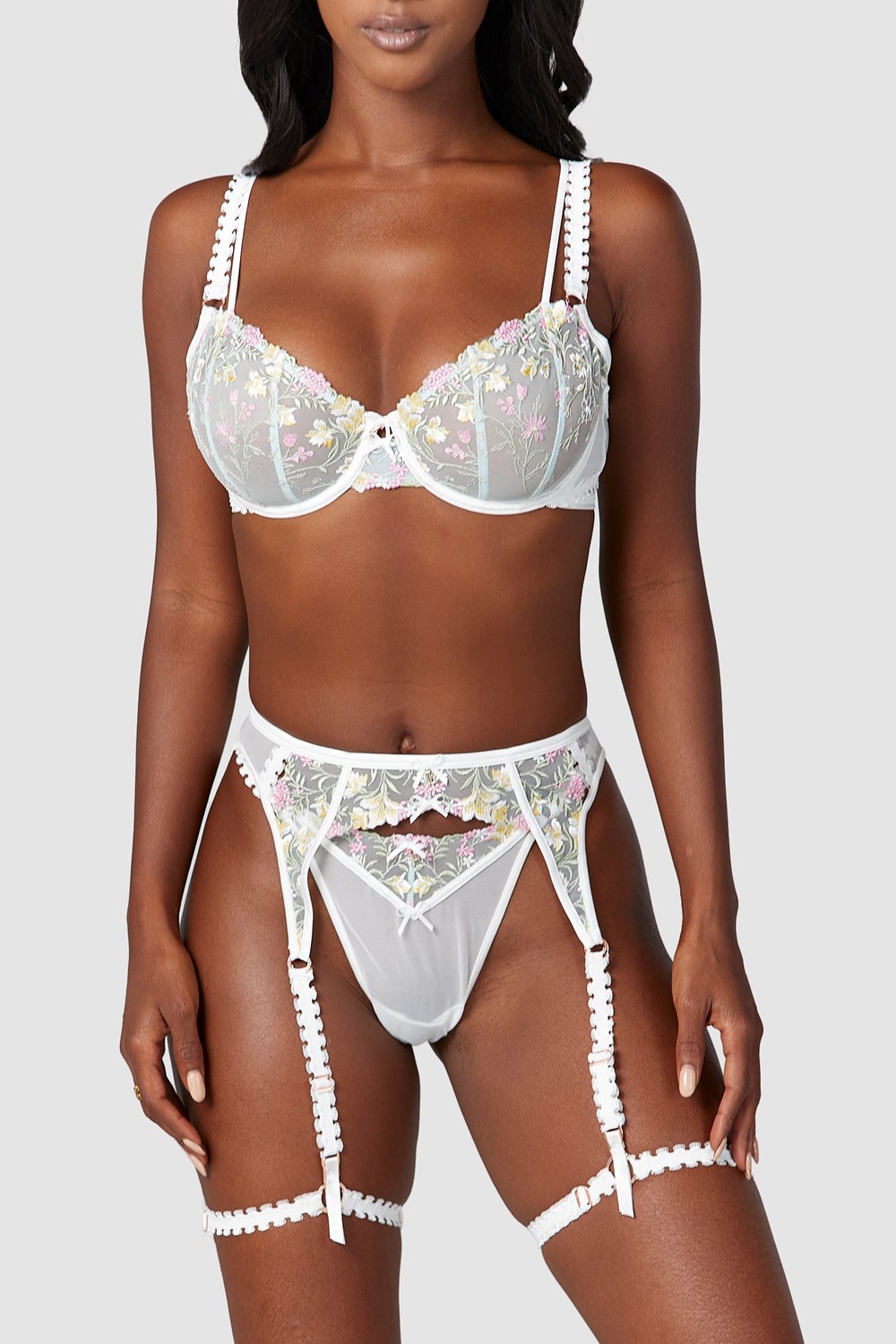 Lounge Underwear Azalea Intimates Set Blanche | CLJKUM-295