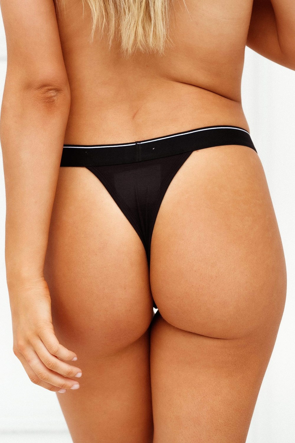 Lounge Underwear Bamboo Minimal Triangle Lanières Noir | XGAHNK-479