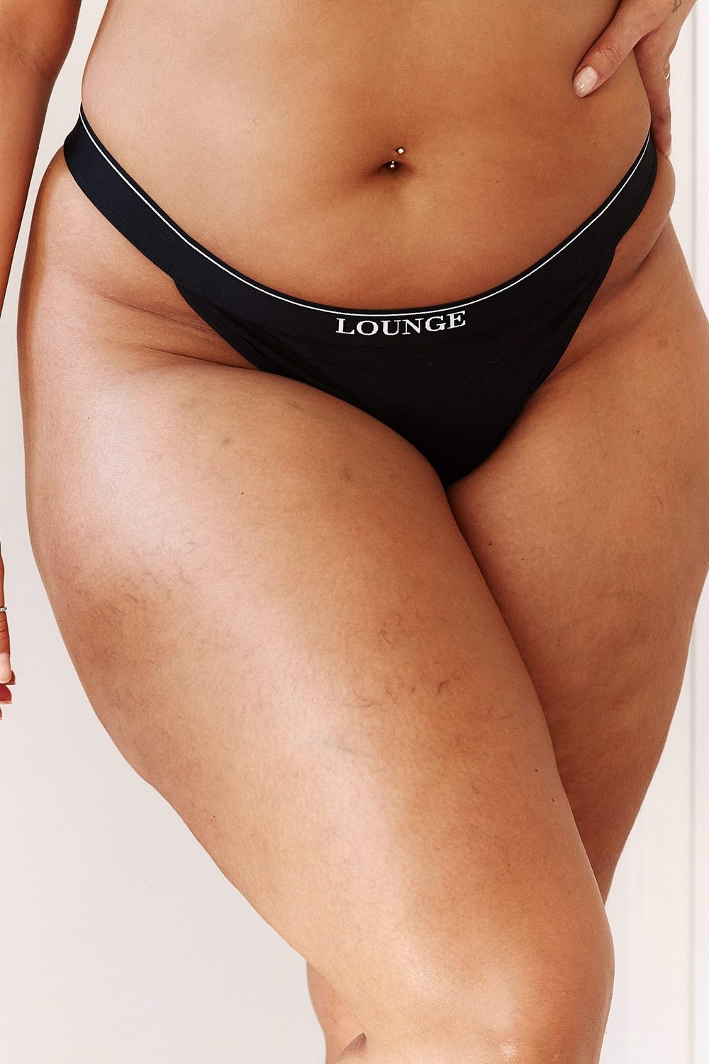 Lounge Underwear Bamboo Minimal Triangle Lanières Noir | XGAHNK-479