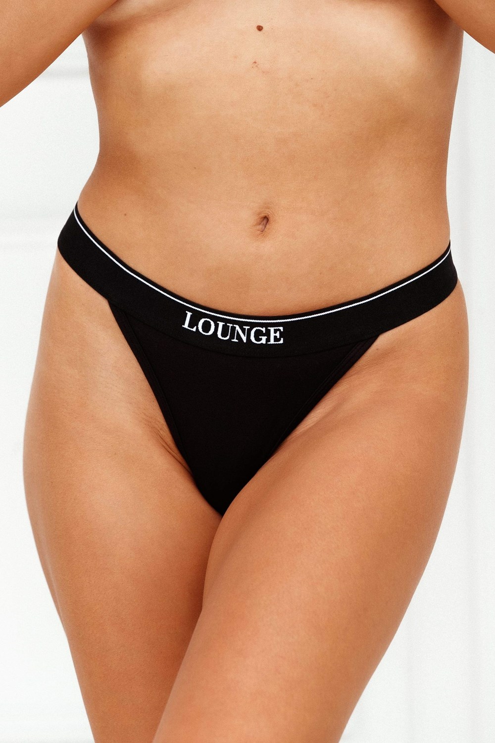 Lounge Underwear Bamboo Minimal Triangle Lanières Noir | XGAHNK-479