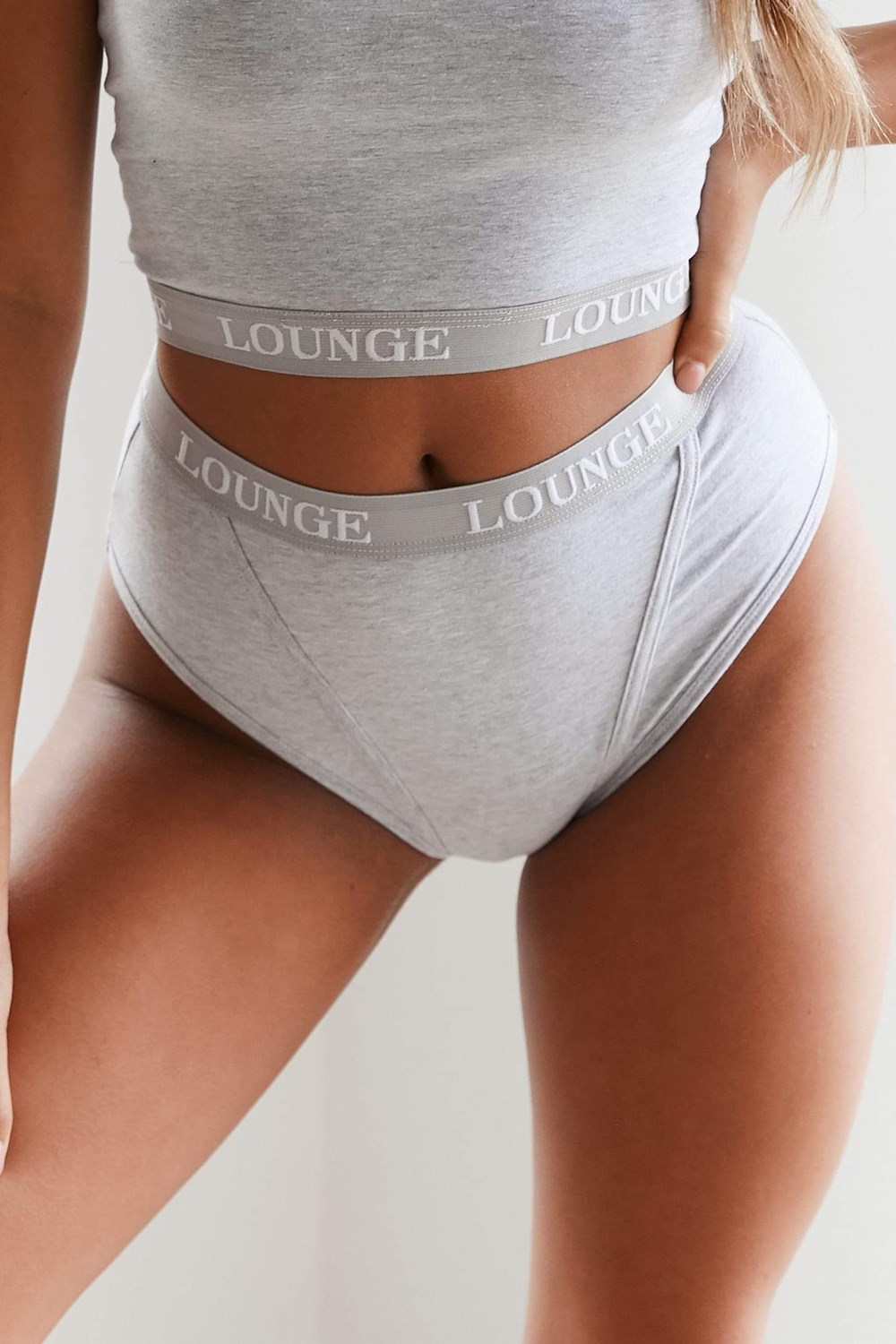 Lounge Underwear Basic Briefs Grise | QLTGEH-718