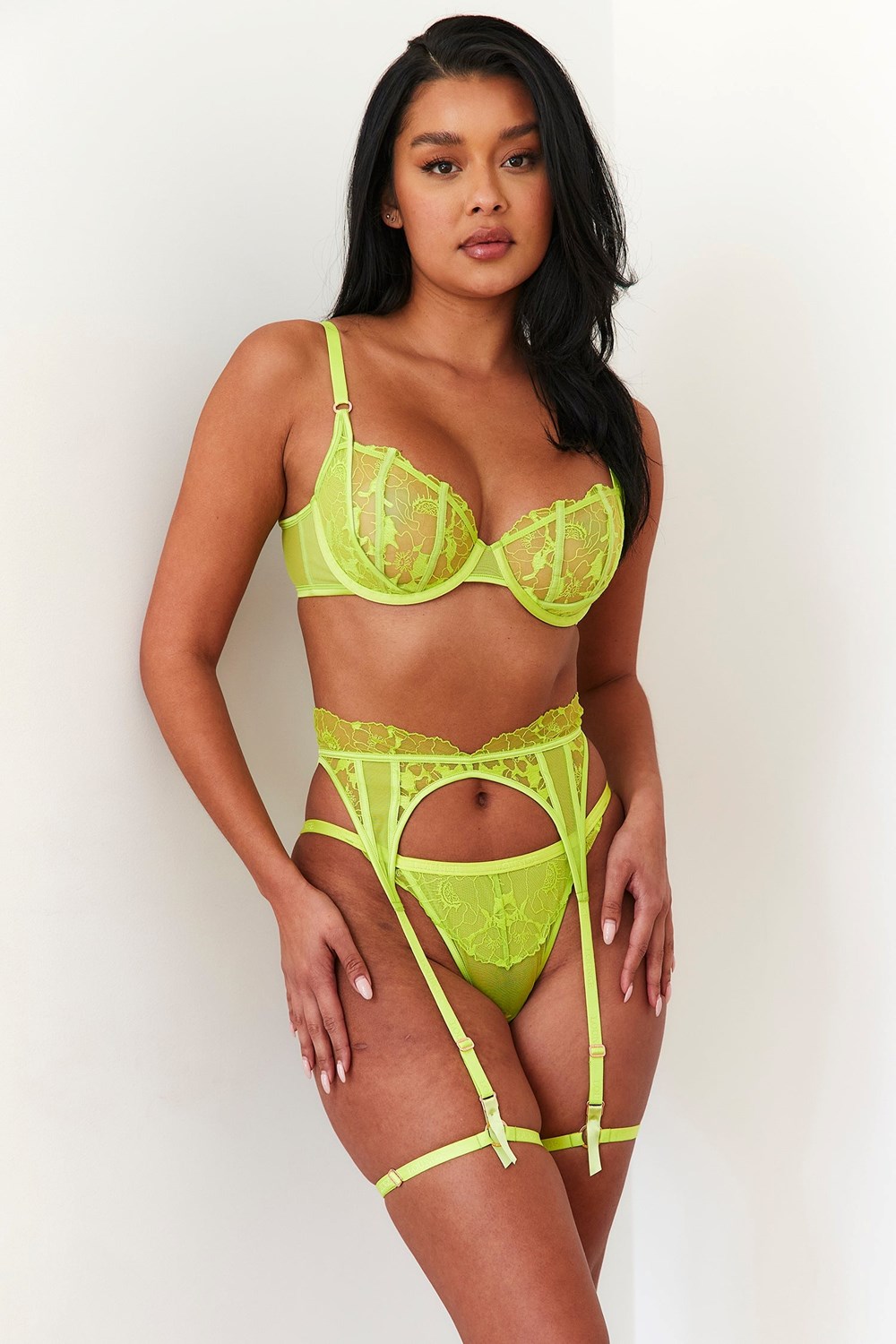 Lounge Underwear Carmen Intimates Set Lime | KZYUOX-246