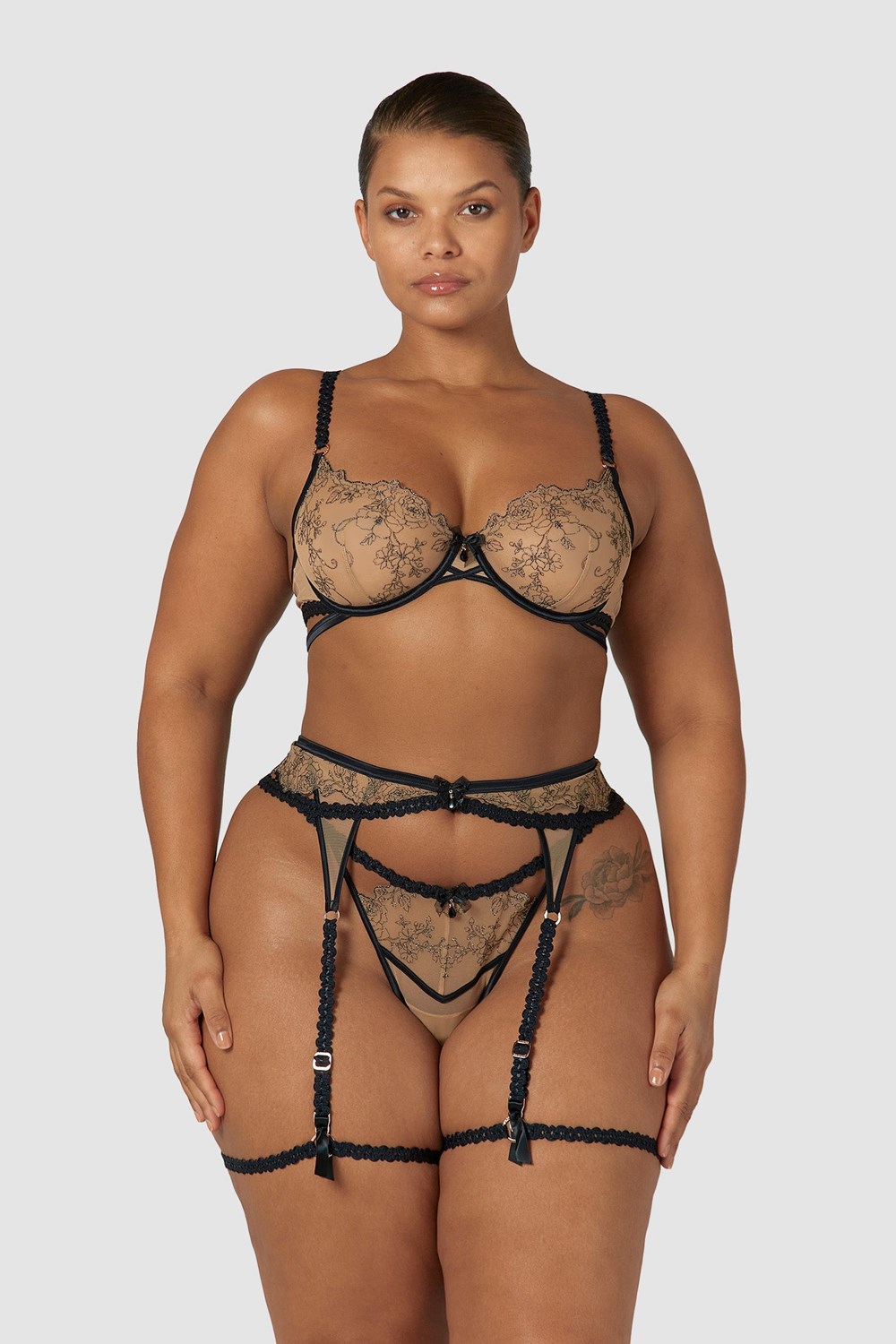 Lounge Underwear Catherine Intimates Set Noir | OQJMCK-412