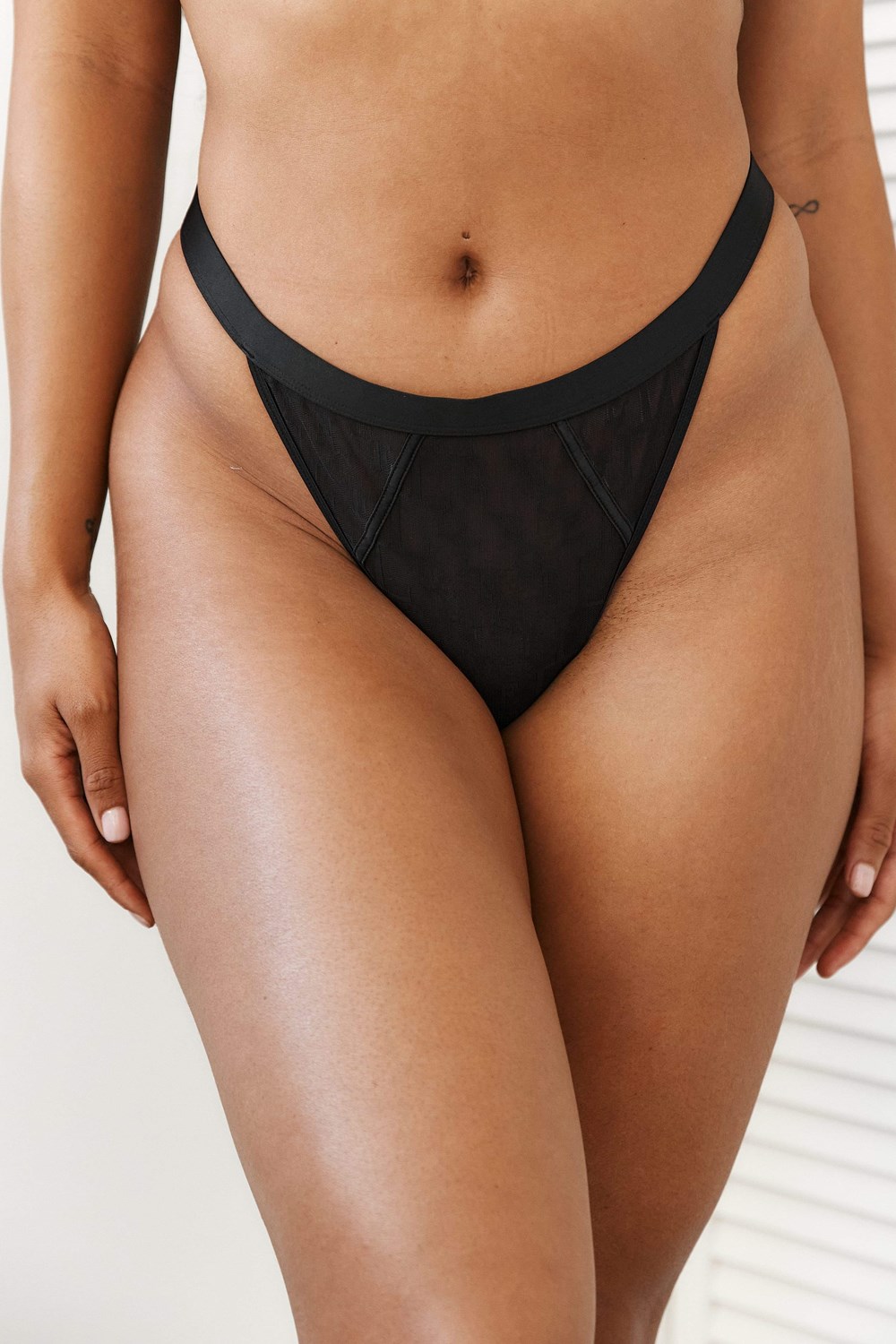 Lounge Underwear Chic Lanières Noir | AXVBOE-782