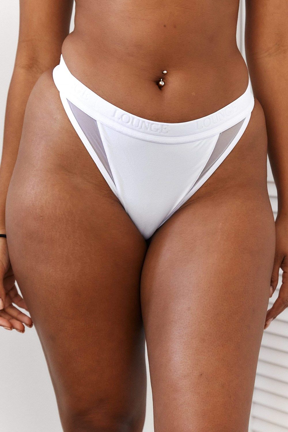 Lounge Underwear Contour Mesh Lanières Blanche | IYZFTB-245