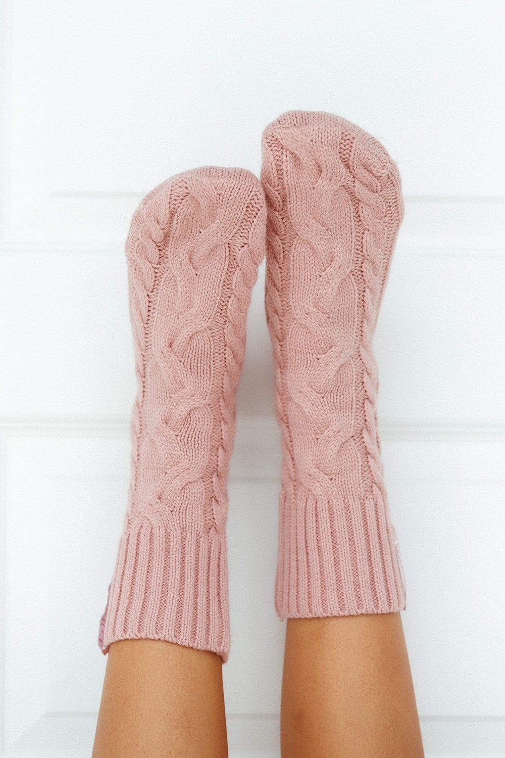 Lounge Underwear Cosy Tricoté Socks Rose | XKYZRO-508