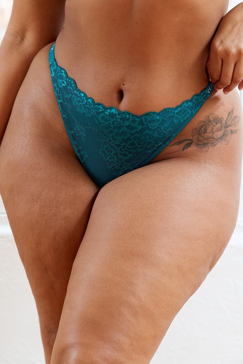 Lounge Underwear Dentelle Magic Lanières Turquoise | NUTXSR-876