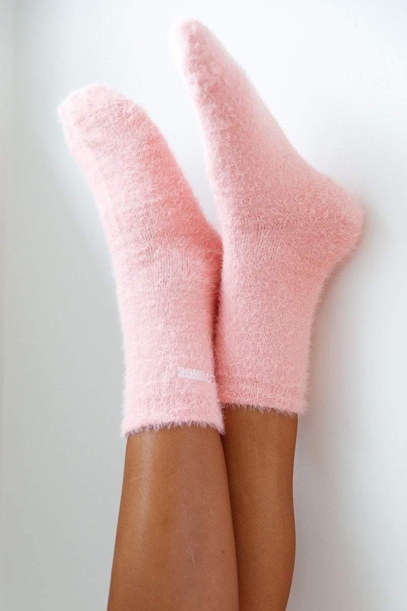 Lounge Underwear Embroidered Lounge Toastie Socks Rose | NTRYCH-862