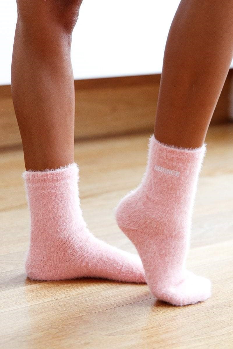 Lounge Underwear Embroidered Lounge Toastie Socks Rose | NTRYCH-862