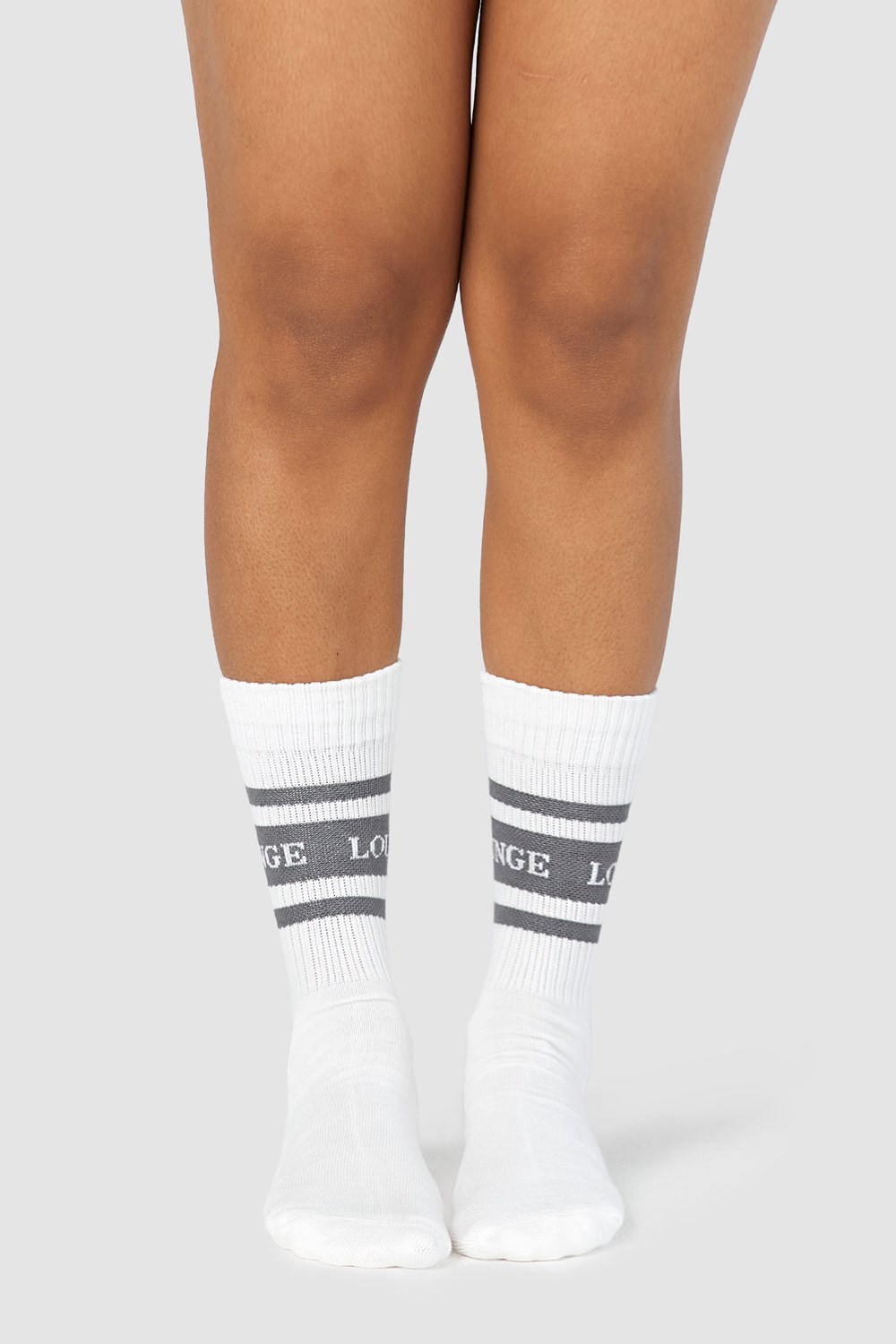 Lounge Underwear Essential Socks (Two Pack) Charcoal | PIUAKN-872