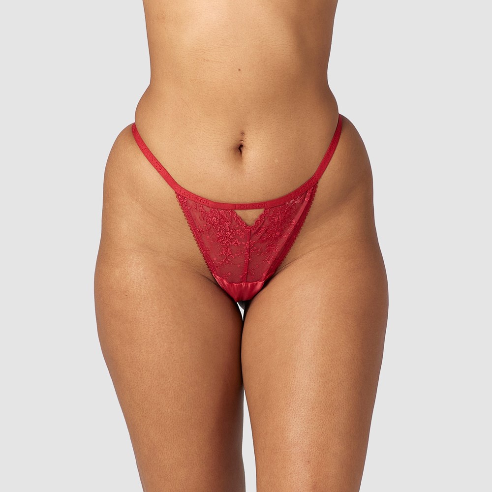 Lounge Underwear Flirt G-string Bordeaux | XNDWBP-921