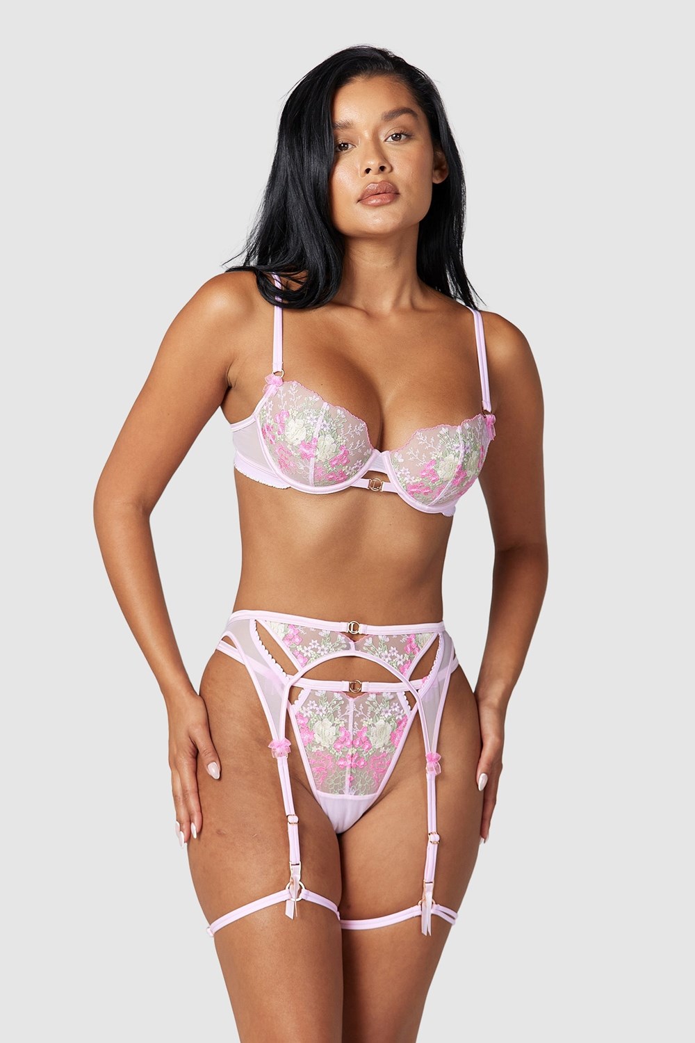 Lounge Underwear Liana Intimates Set Rose | BIGMAJ-368