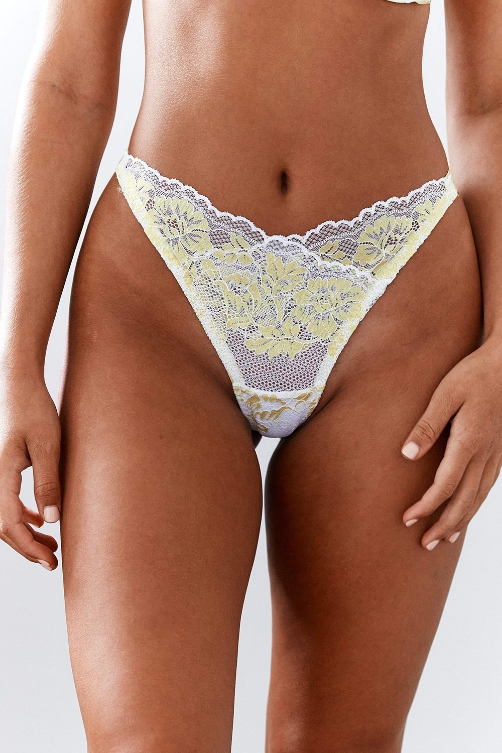 Lounge Underwear Luxe Lanières Citron | SDYWBU-589