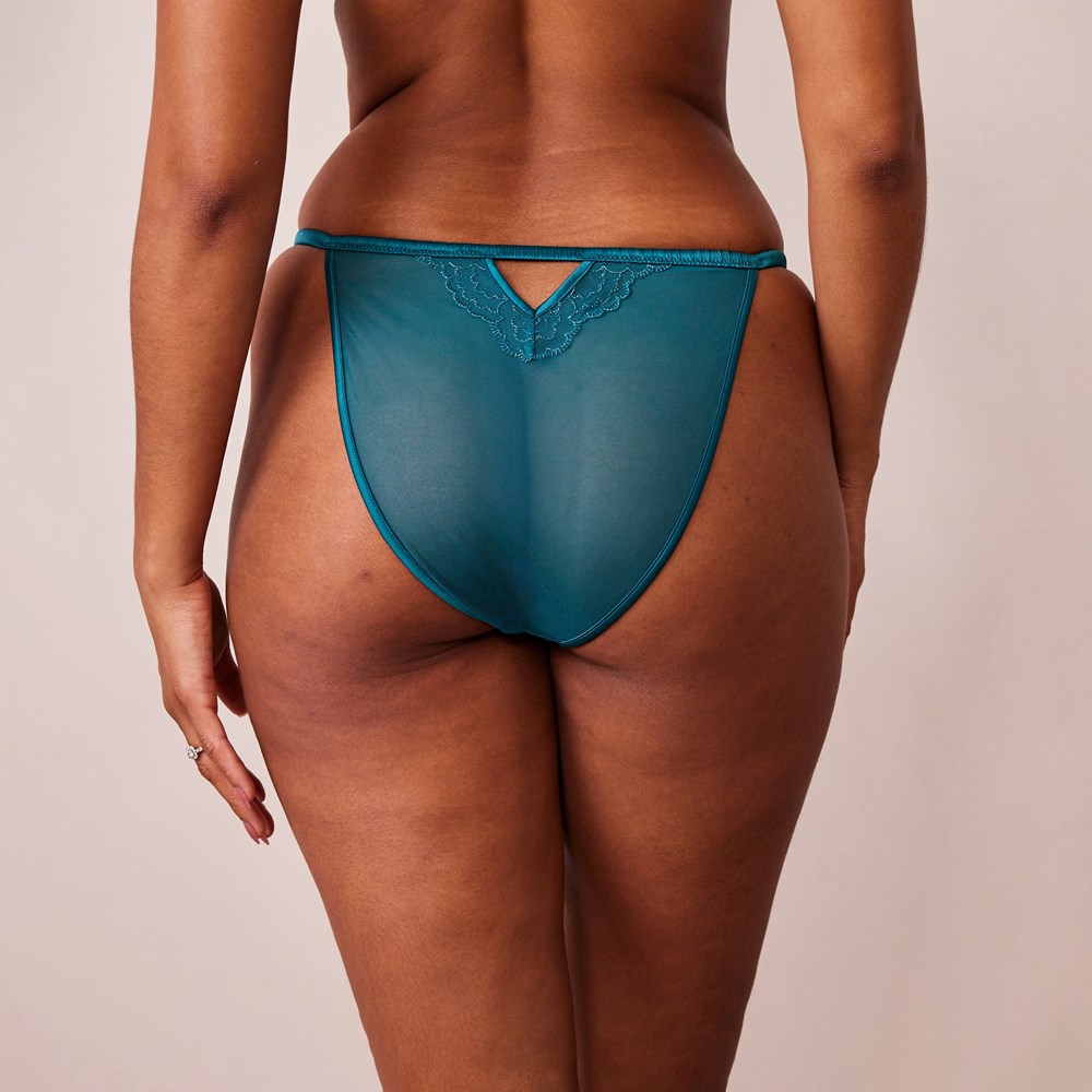 Lounge Underwear Matelassé Dentelle Briefs Turquoise | HUPZIW-013