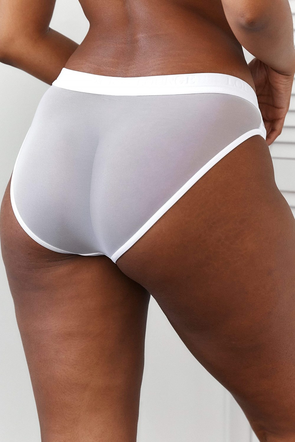 Lounge Underwear Mesh Briefs Blanche | AOSBXW-509