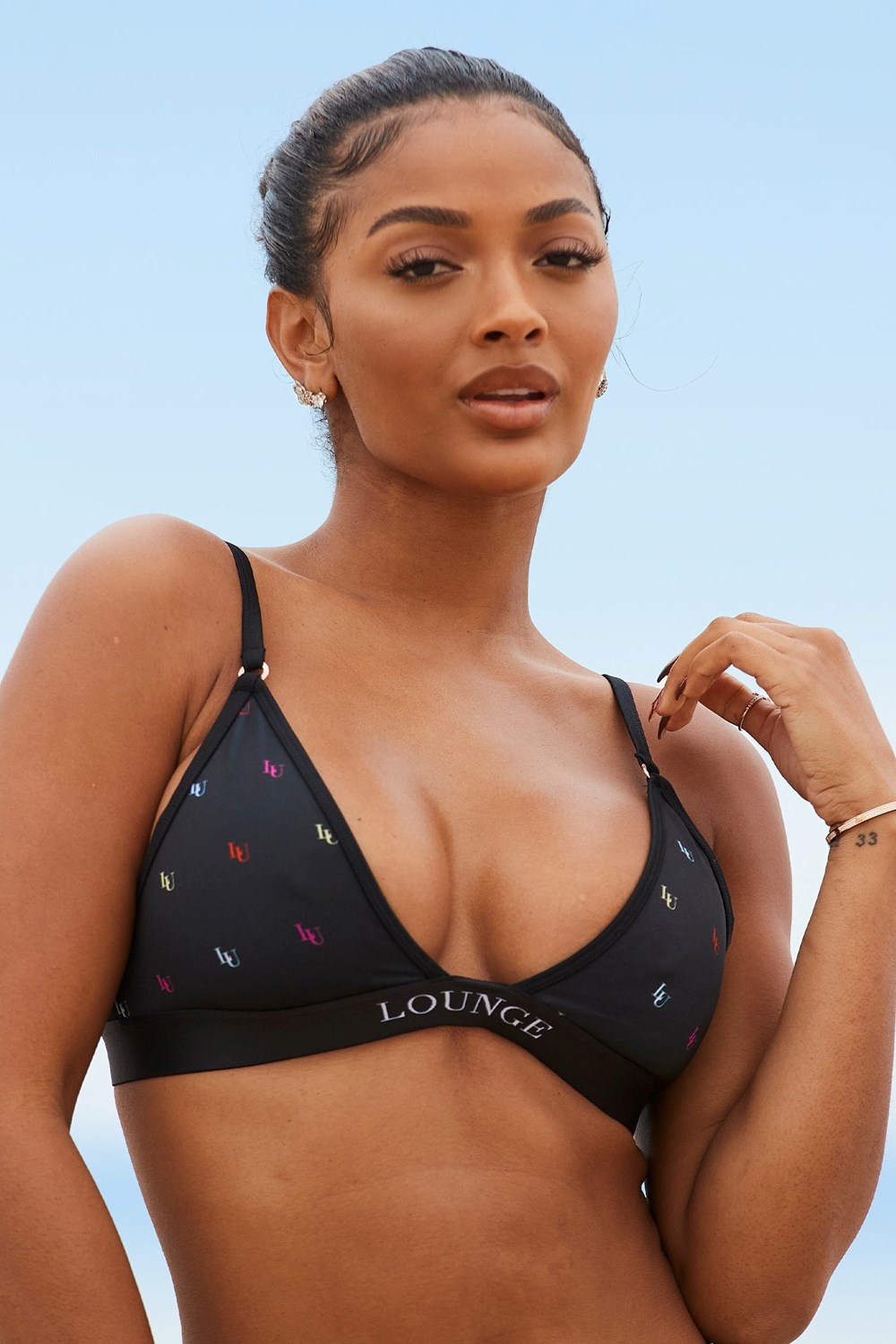 Lounge Underwear Miami Bikini Top Noir | NQYUTG-250