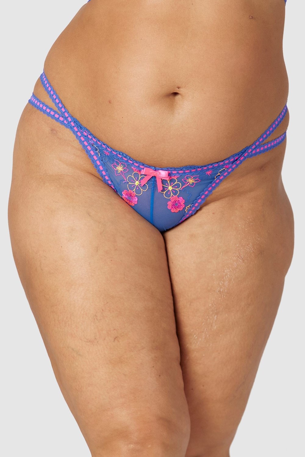 Lounge Underwear Neon Lanières Bleu | ZTYBWD-642