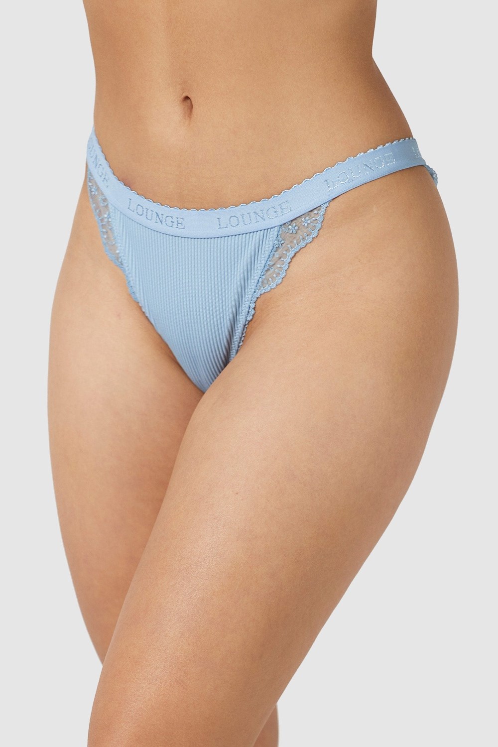 Lounge Underwear Nervuré Briefs Bleu | RDMSPH-135