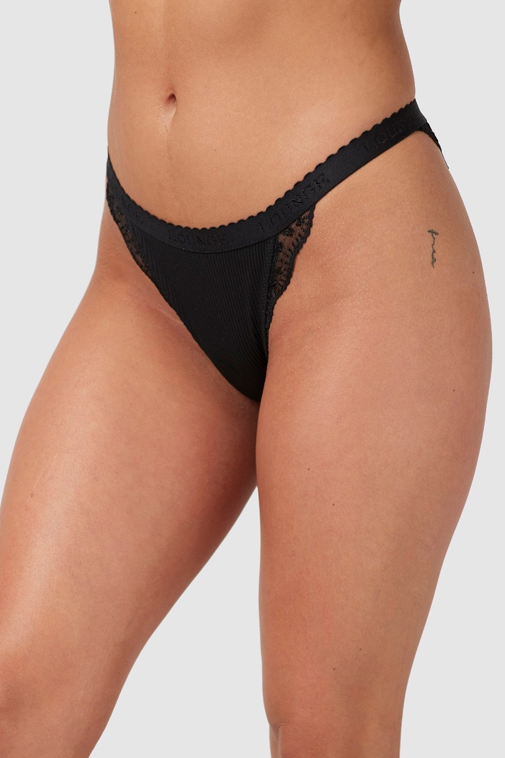 Lounge Underwear Nervuré Briefs Noir | DCXZES-862