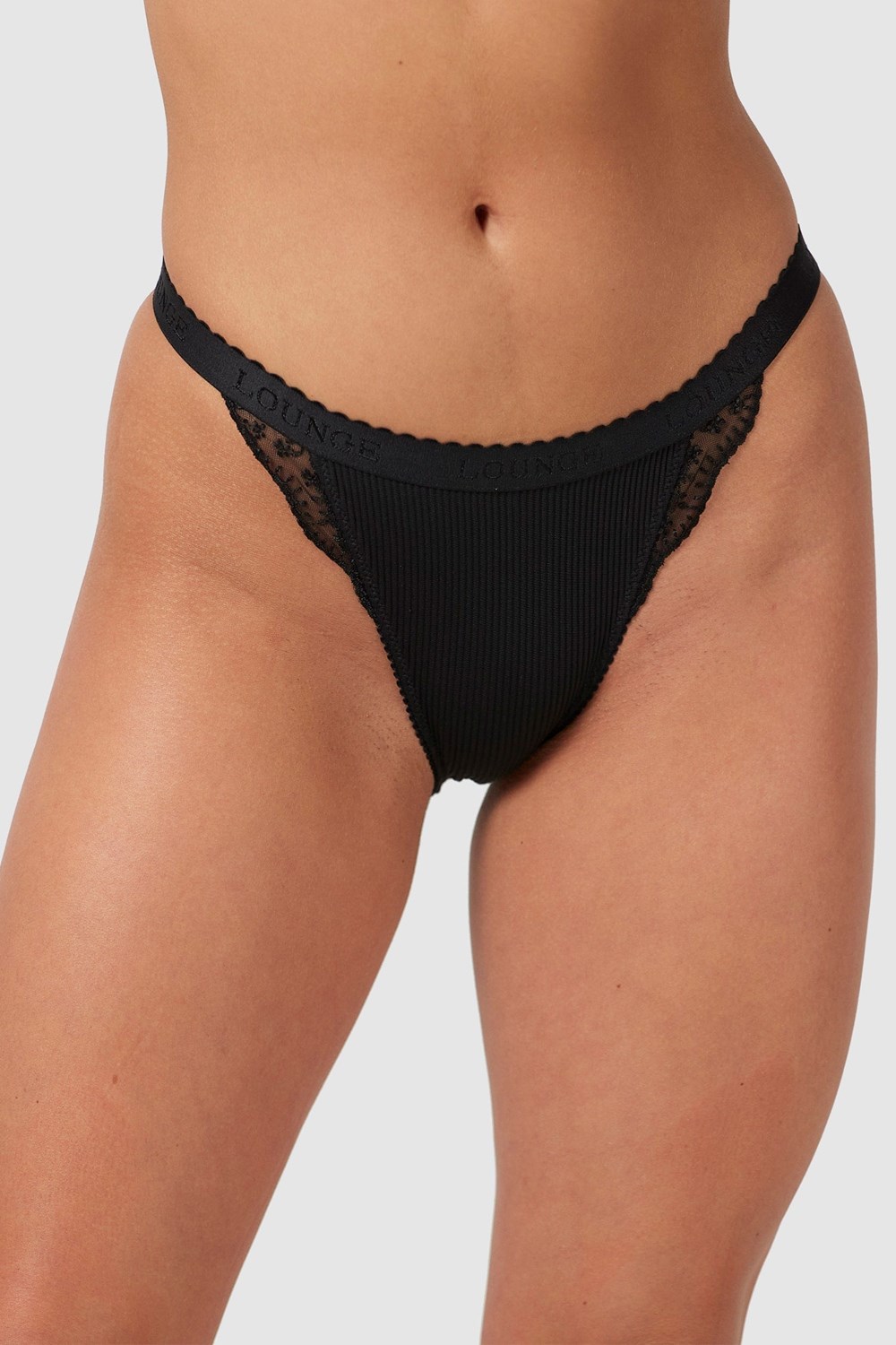 Lounge Underwear Nervuré Briefs Noir | DCXZES-862