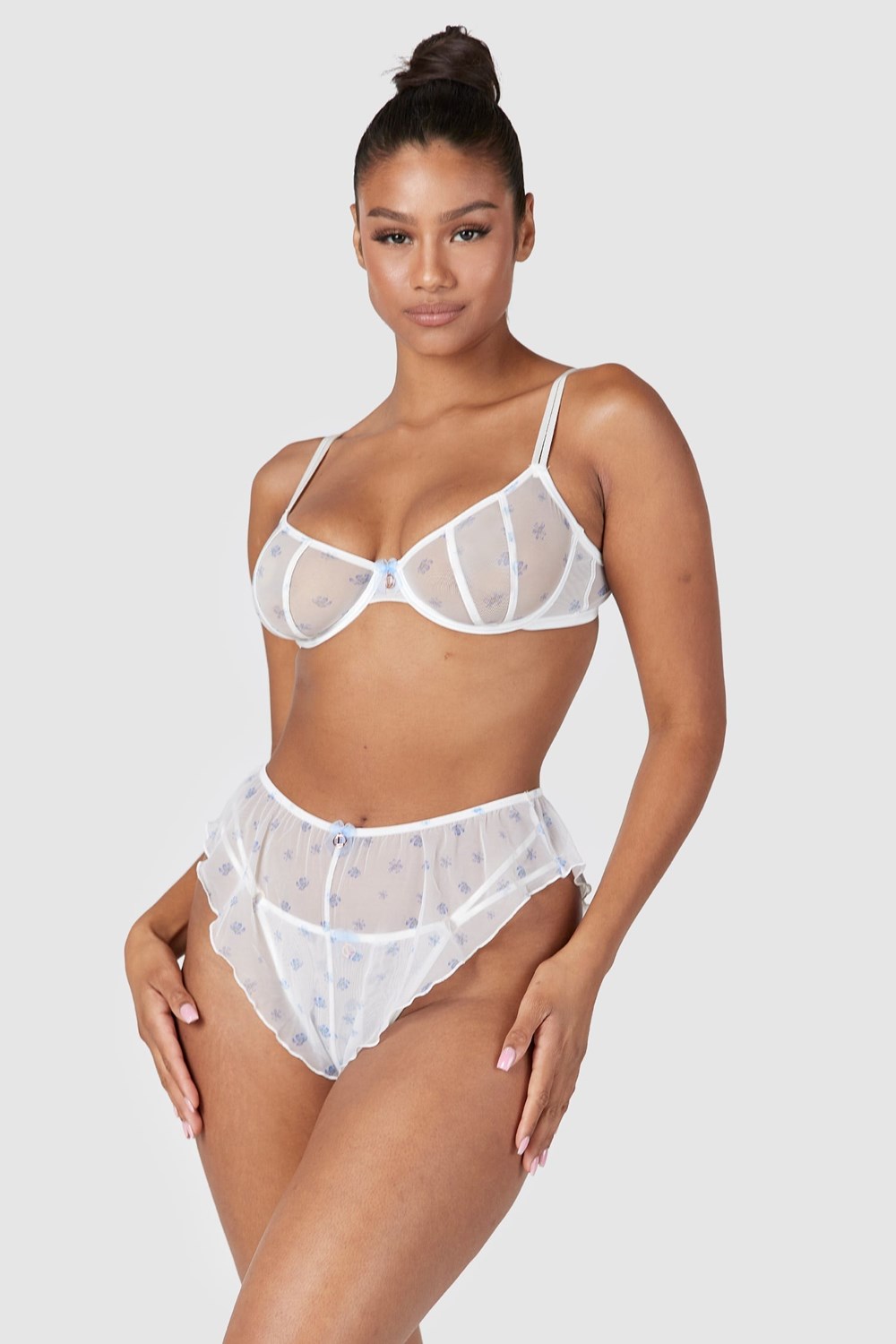 Lounge Underwear Perrie Intimates Set Blanche | DXTHIY-258