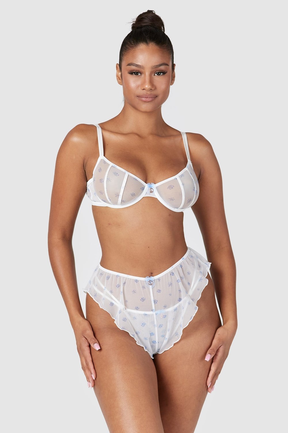 Lounge Underwear Perrie Intimates Set Blanche | DXTHIY-258