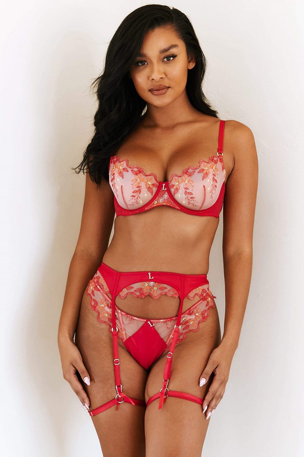 Lounge Underwear Peyton Intimates Set Cherry | ICSAXT-145