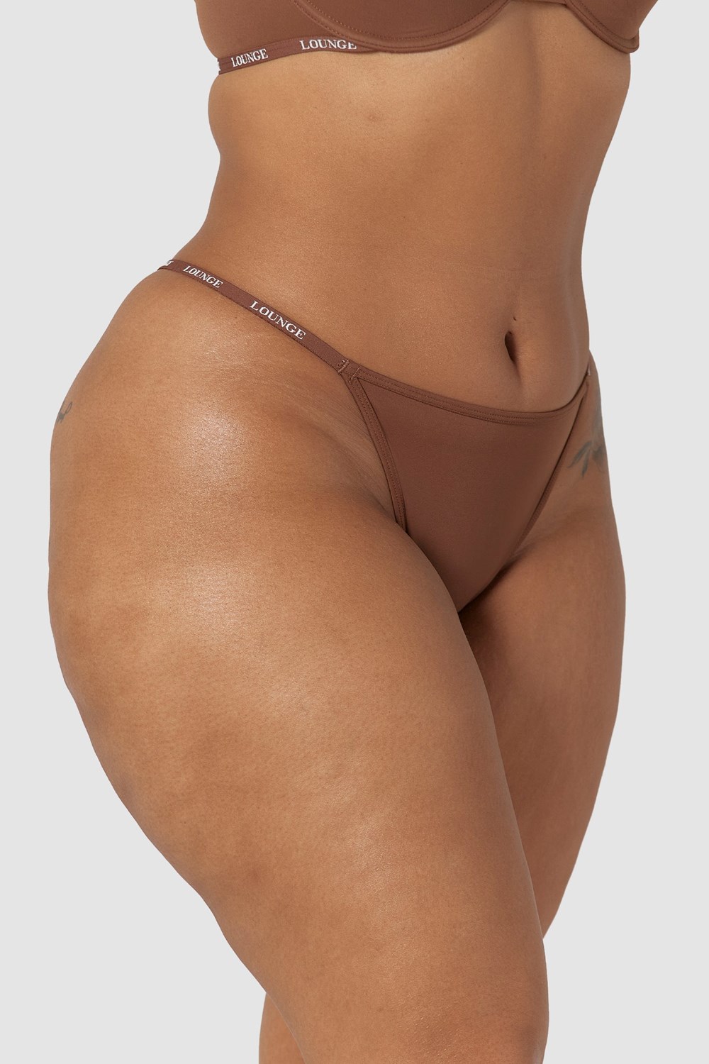 Lounge Underwear Smooth Classiche Lanières Chestnut | KHXNFU-452