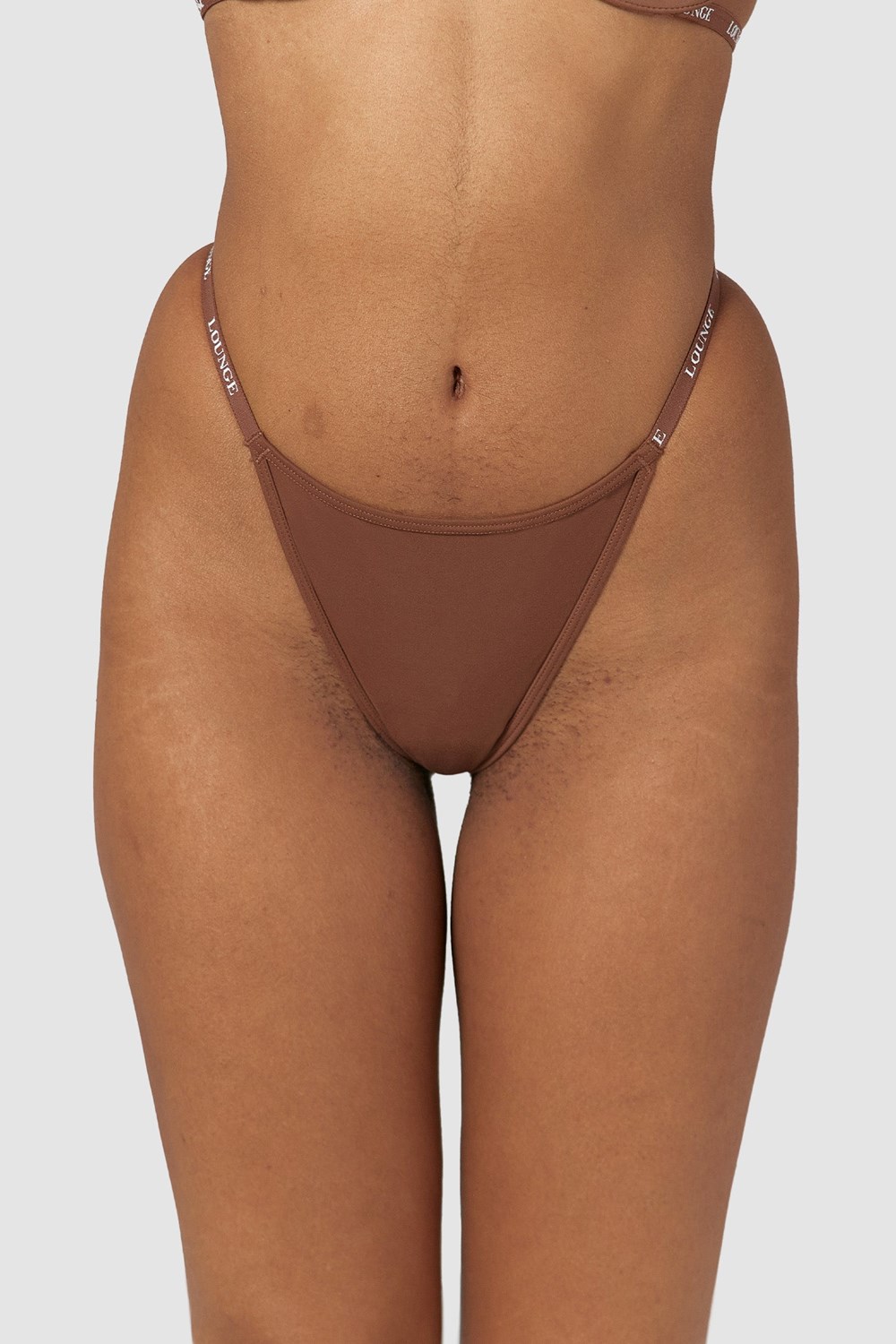 Lounge Underwear Smooth Classiche Lanières Chestnut | KHXNFU-452