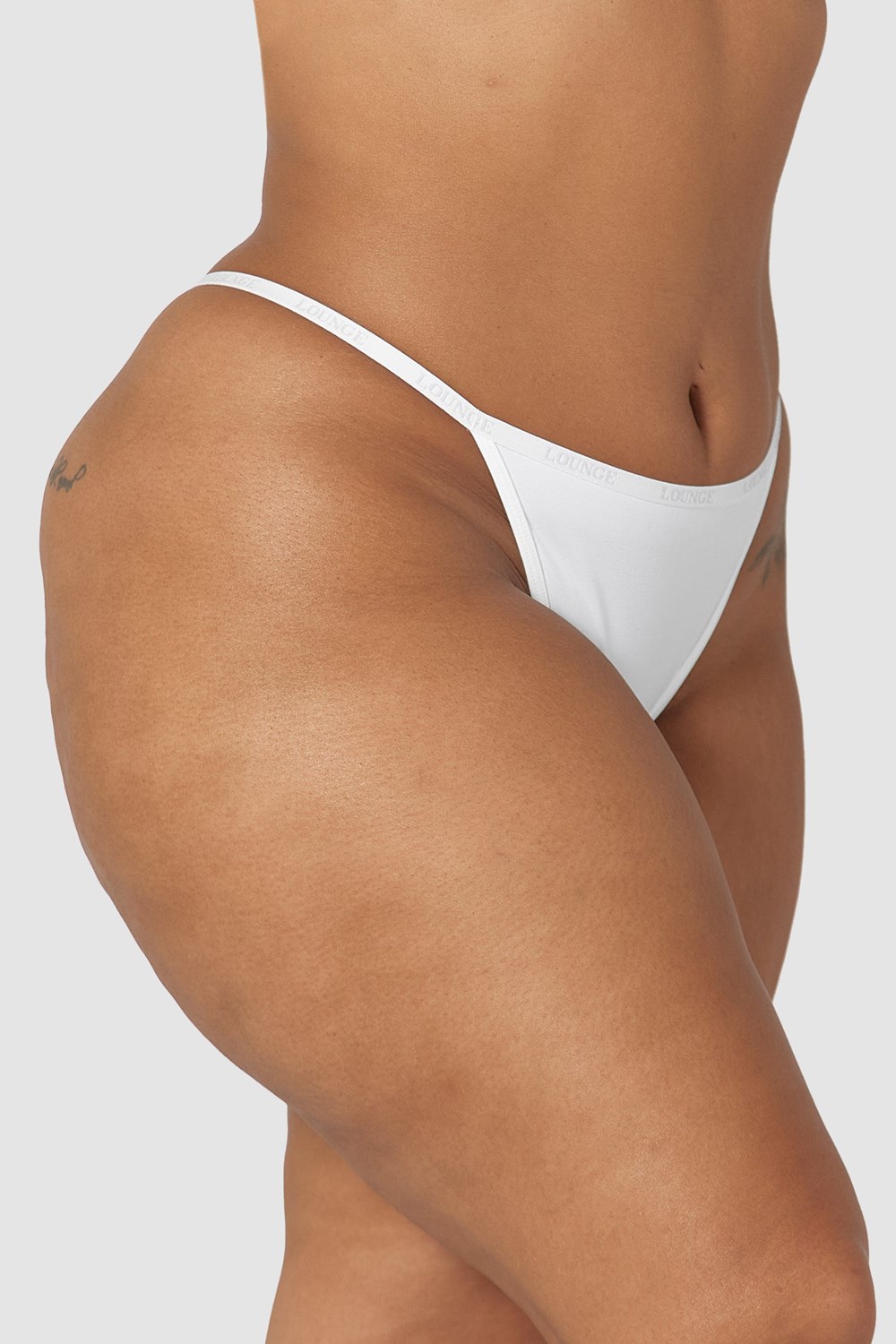 Lounge Underwear Smooth Lanières Blanche | VRAMQK-321