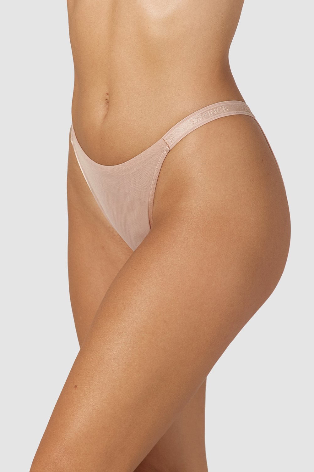 Lounge Underwear Smooth Mesh Briefs Taupe | GTSCZA-270