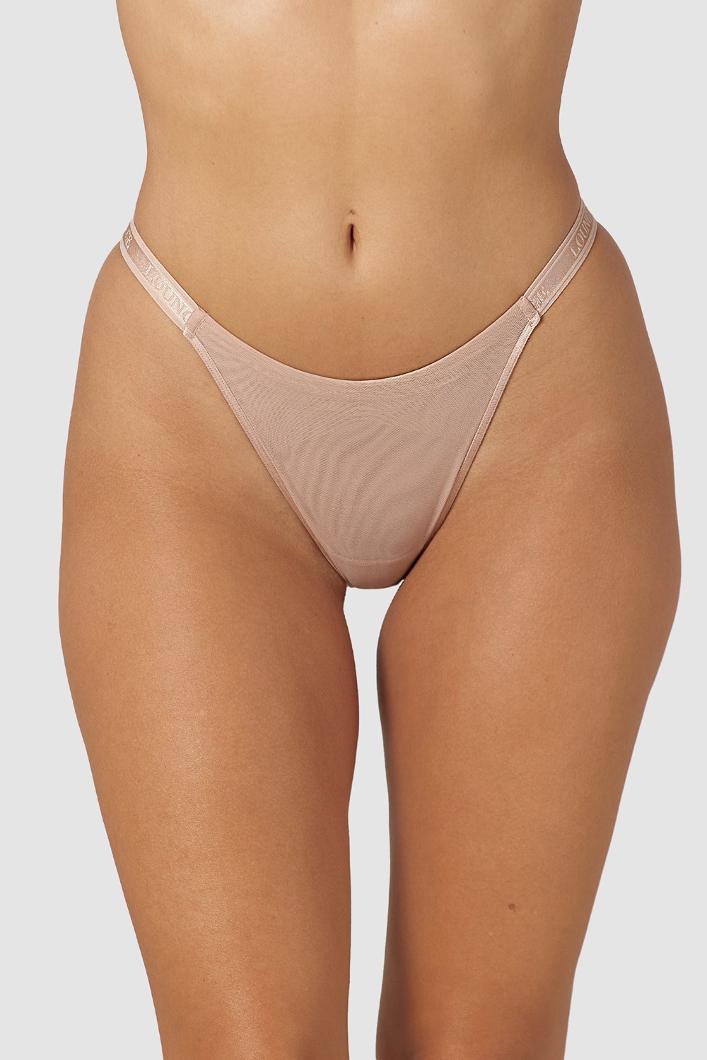 Lounge Underwear Smooth Mesh Briefs Taupe | JAUNGC-273