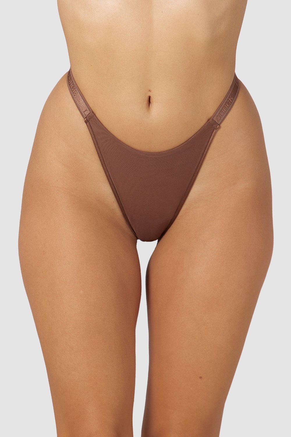 Lounge Underwear Smooth Mesh Lanières Chestnut | GRBAHU-238