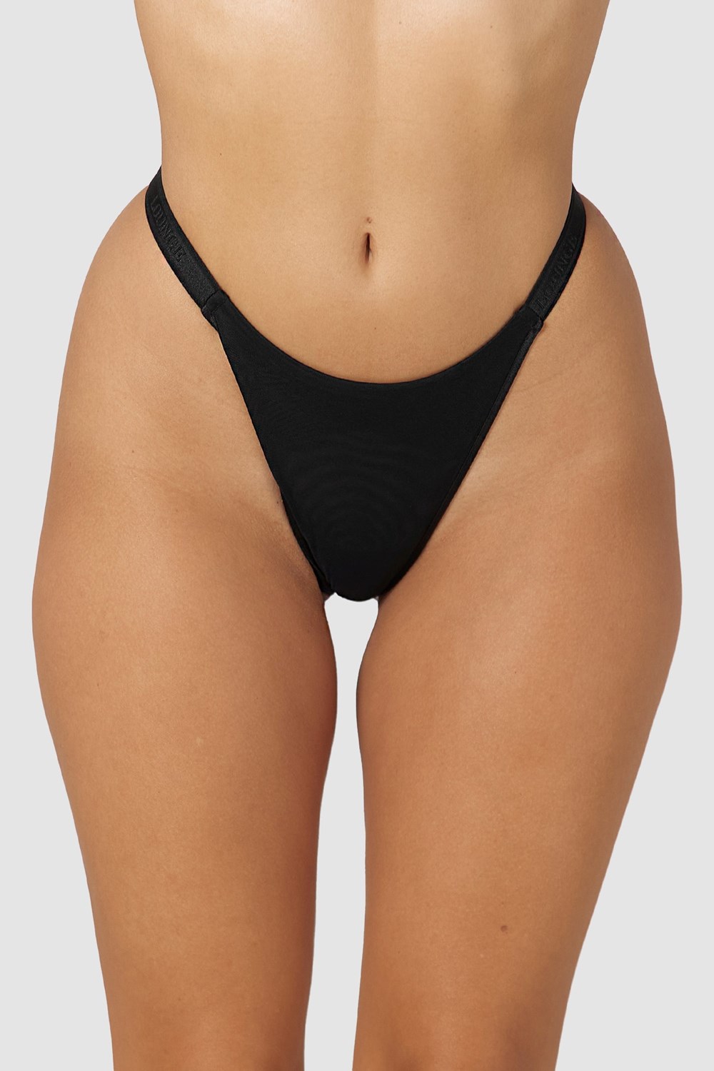 Lounge Underwear Smooth Mesh Lanières Noir | IKGBTE-983