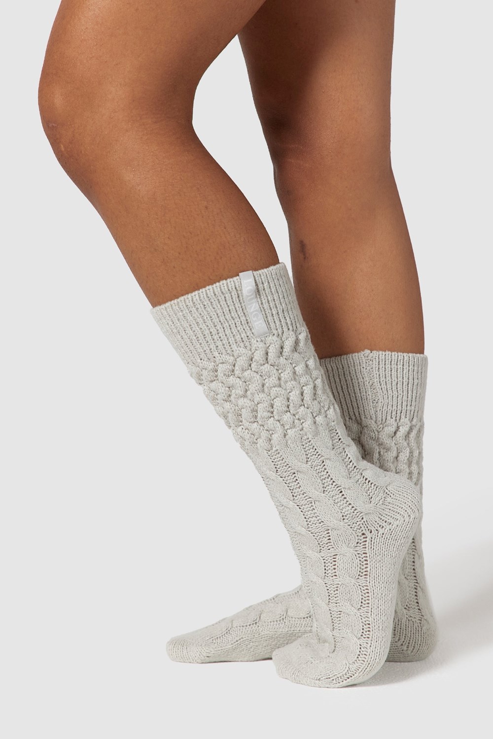 Lounge Underwear Snug Tricoté Socks Frost | NAJTMR-473