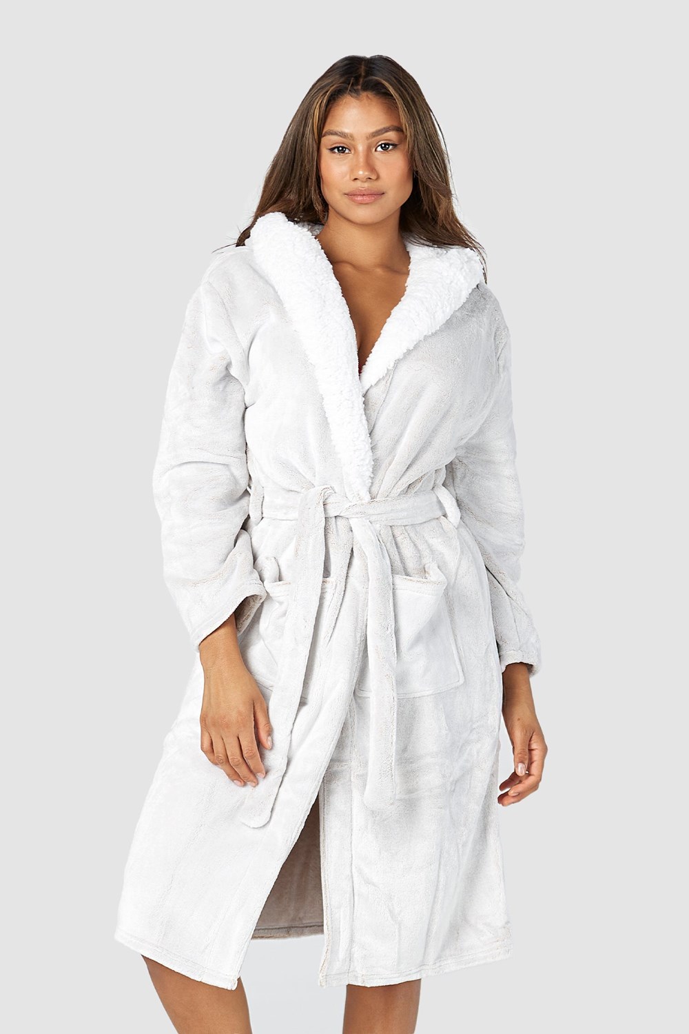 Lounge Underwear So Soft Luxury Dressing Gown Mink | KBDTGA-368