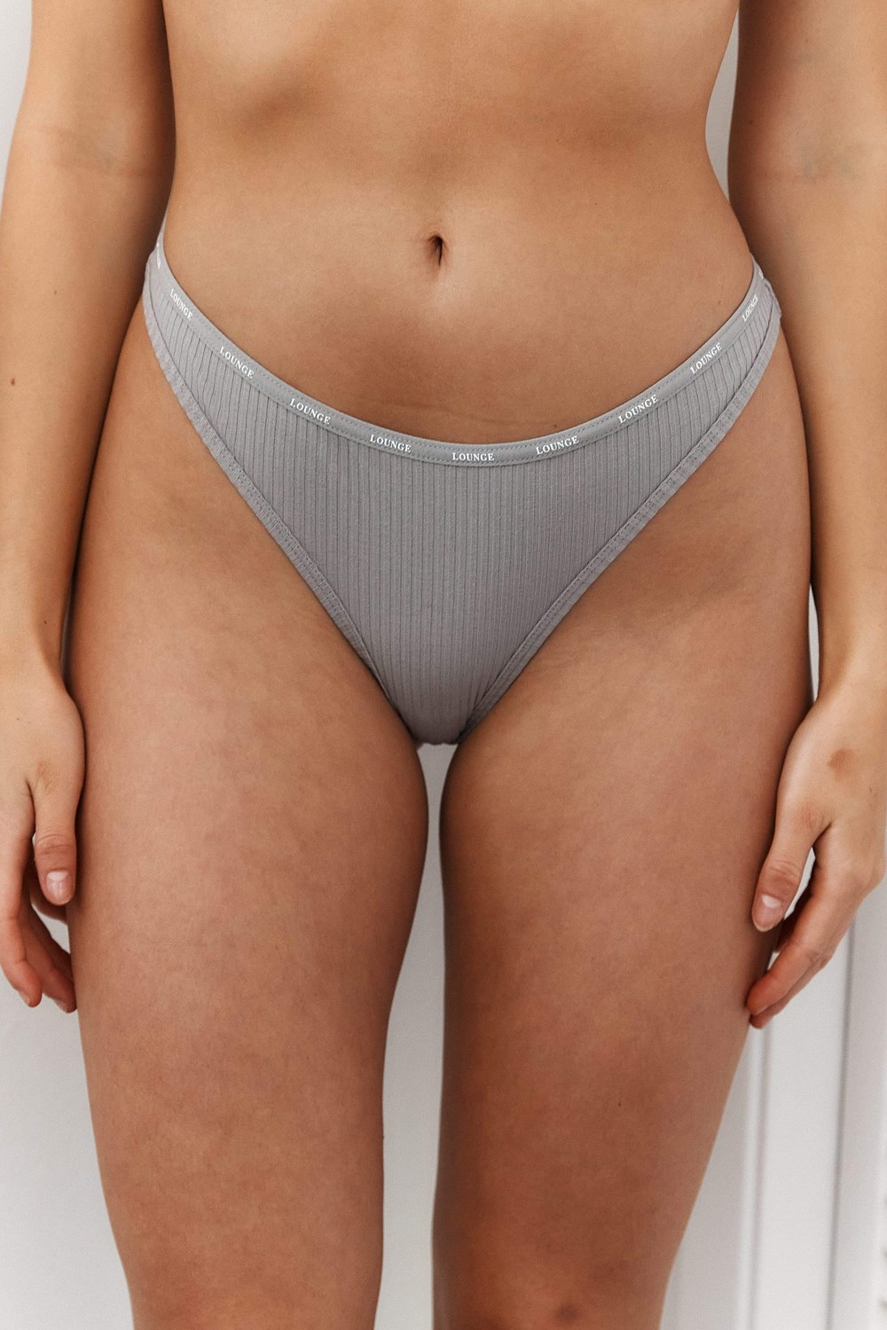 Lounge Underwear So Soft Nervuré Lanières Grise | AVHYKN-135