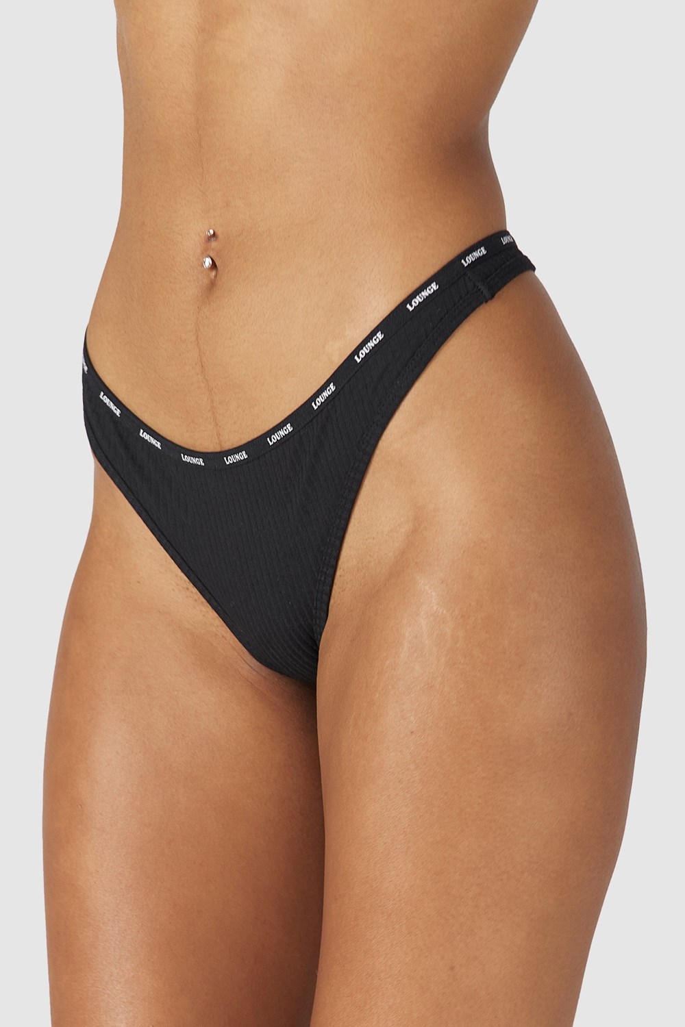 Lounge Underwear So Soft Nervuré Lanières Noir | GUXDZM-256