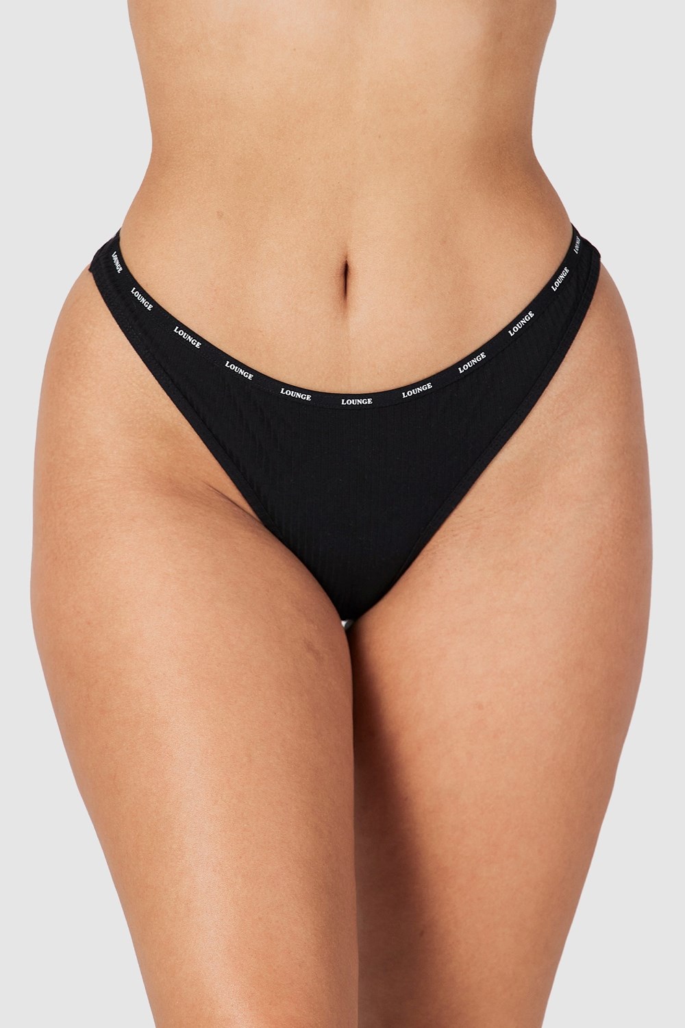 Lounge Underwear So Soft Nervuré Lanières Noir | GUXDZM-256