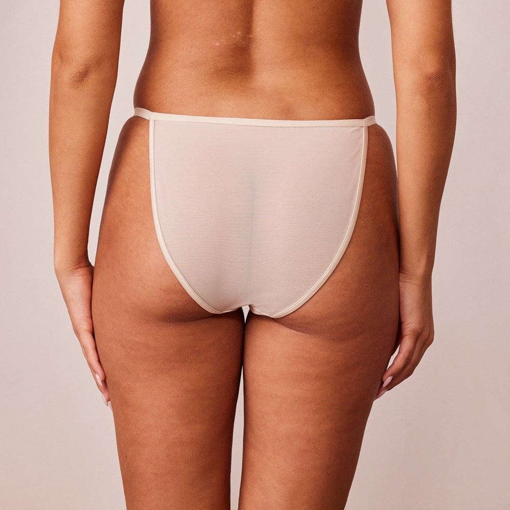 Lounge Underwear Soft Satin Briefs Latte | BMHXKQ-850