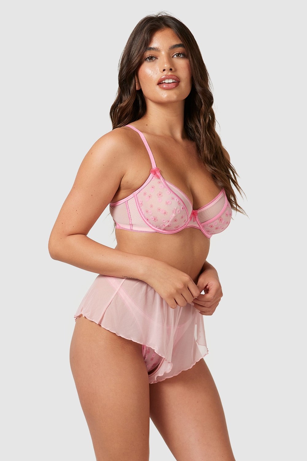 Lounge Underwear Thea Intimates Set Rose | LNFWEY-208