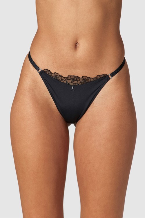 Lounge Underwear Anti-Gravity Lanières Noir | NCEUTB-589