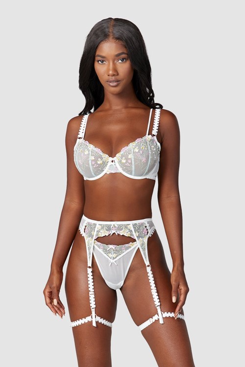 Lounge Underwear Azalea Intimates Set Blanche | CLJKUM-295