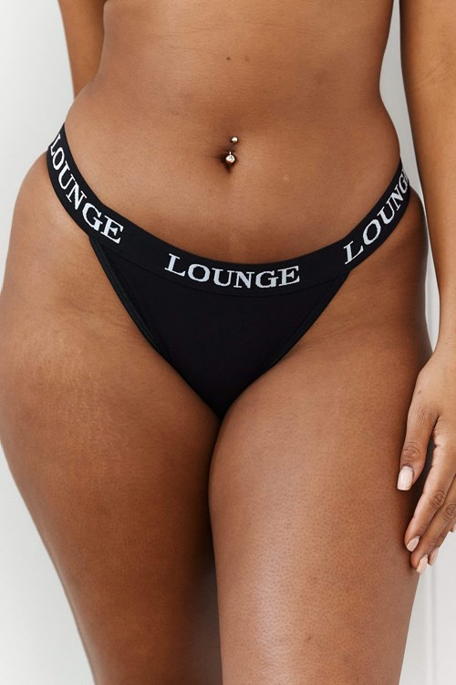 Lounge Underwear Bamboo Triangle Briefs Noir | HERGNB-847