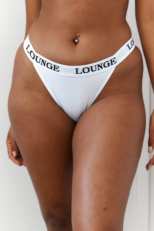 Lounge Underwear Bamboo Triangle Briefs Blanche | WQVOHK-280