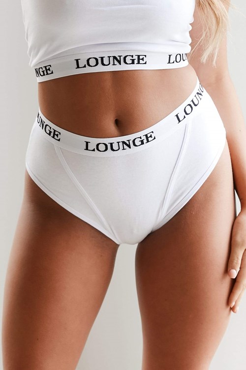 Lounge Underwear Basic Briefs Blanche | NVBRKS-276